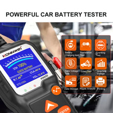 Load image into Gallery viewer, KONNWEI KW650 6V- 12V Car Motorcycle Battery Lawn Mower Detector with 2.4 inch Color Display &amp; Waveform Graph, KW650