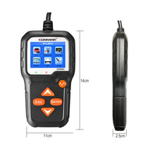 Load image into Gallery viewer, KONNWEI KW650 6V- 12V Car Motorcycle Battery Lawn Mower Detector with 2.4 inch Color Display &amp; Waveform Graph, KW650