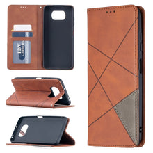 Load image into Gallery viewer, Rhombus Texture Horizontal Flip Magnetic Leather Case with Holder &amp; Card Slots, For Nokia 2.4, For Nokia 3.4, For Xiaomi Mi 10T / 10 Pro 5G, For Xiaomi Mi 10T Lite 5G, For Xiaomi Mi Poco X3