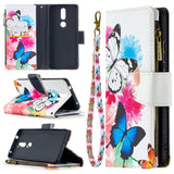 Colored Drawing Pattern Zipper Horizontal Flip Leather Case with Holder & Card Slots & Wallet, For Nokia 2.4, For Nokia 3.4, For Xiaomi Mi 10T / 10 Pro 5G, For Xiaomi Mi 10T Lite 5G, For Xiaomi Mi Poco X3