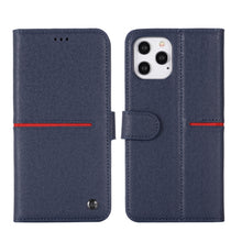 Load image into Gallery viewer, GEBEI Top-grain Leather Horizontal Flip Protective Case with Holder &amp; Card Slots &amp; Wallet &amp; Photo Frame, For iPhone 12 mini, For iPhone 12 / 12 Pro, For iPhone 12 Pro Max