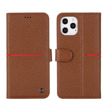 Load image into Gallery viewer, GEBEI Top-grain Leather Horizontal Flip Protective Case with Holder &amp; Card Slots &amp; Wallet &amp; Photo Frame, For iPhone 12 mini, For iPhone 12 / 12 Pro, For iPhone 12 Pro Max
