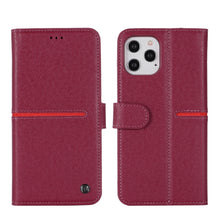 Load image into Gallery viewer, GEBEI Top-grain Leather Horizontal Flip Protective Case with Holder &amp; Card Slots &amp; Wallet &amp; Photo Frame, For iPhone 12 mini, For iPhone 12 / 12 Pro, For iPhone 12 Pro Max