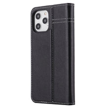 Load image into Gallery viewer, GEBEI Top-grain Leather Horizontal Flip Protective Case with Holder &amp; Card Slots, For iPhone 12 mini, For iPhone 12 / 12 Pro, For iPhone 12 Pro Max