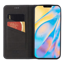 Load image into Gallery viewer, GEBEI Top-grain Leather Horizontal Flip Protective Case with Holder &amp; Card Slots, For iPhone 12 mini, For iPhone 12 / 12 Pro, For iPhone 12 Pro Max