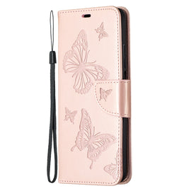 Two Butterflies Embossing Pattern Horizontal Flip Leather Case with Holder & Card Slot & Wallet & Lanyard, For Xiaomi Mi 10T 5G, For Xiaomi Mi 10T Lite 5G, For Xiaomi Poco X3, For Nokia 2.4, For Nokia 3.4