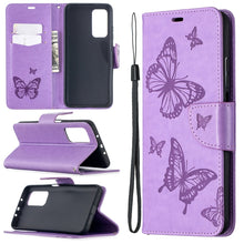 Load image into Gallery viewer, Two Butterflies Embossing Pattern Horizontal Flip Leather Case with Holder &amp; Card Slot &amp; Wallet &amp; Lanyard, For Xiaomi Mi 10T 5G, For Xiaomi Mi 10T Lite 5G, For Xiaomi Poco X3, For Nokia 2.4, For Nokia 3.4