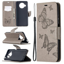 Load image into Gallery viewer, Two Butterflies Embossing Pattern Horizontal Flip Leather Case with Holder &amp; Card Slot &amp; Wallet &amp; Lanyard, For Xiaomi Mi 10T 5G, For Xiaomi Mi 10T Lite 5G, For Xiaomi Poco X3, For Nokia 2.4, For Nokia 3.4