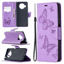 Load image into Gallery viewer, Two Butterflies Embossing Pattern Horizontal Flip Leather Case with Holder &amp; Card Slot &amp; Wallet &amp; Lanyard, For Xiaomi Mi 10T 5G, For Xiaomi Mi 10T Lite 5G, For Xiaomi Poco X3, For Nokia 2.4, For Nokia 3.4