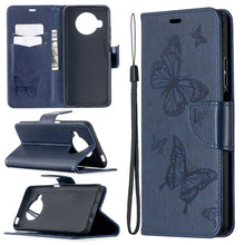 Load image into Gallery viewer, Two Butterflies Embossing Pattern Horizontal Flip Leather Case with Holder &amp; Card Slot &amp; Wallet &amp; Lanyard, For Xiaomi Mi 10T 5G, For Xiaomi Mi 10T Lite 5G, For Xiaomi Poco X3, For Nokia 2.4, For Nokia 3.4