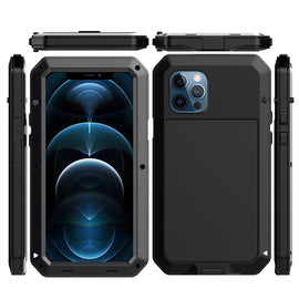 Shockproof Waterproof Silicone + Zinc Alloy Protective Case, For iPhone 12 mini, For iPhone 12 / 12 Pro, For iPhone 12 Pro Max