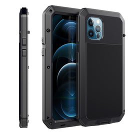 Shockproof Waterproof Silicone + Zinc Alloy Protective Case, For iPhone 12 mini, For iPhone 12 / 12 Pro, For iPhone 12 Pro Max