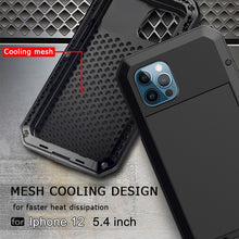 Load image into Gallery viewer, Shockproof Waterproof Silicone + Zinc Alloy Protective Case, For iPhone 12 mini, For iPhone 12 / 12 Pro, For iPhone 12 Pro Max