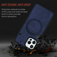 Load image into Gallery viewer, Retro Business Round Embossing Magnetic PU + TPU Protective Case, For iPhone 12 mini, For iPhone 12 / 12 Pro, For iPhone 12 Pro Max
