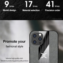 Load image into Gallery viewer, XINLI Stitching Cloth Textue Shockproof TPU Protective Case with Ring Holder, For iPhone 12, For iPhone 12 Pro, For iPhone 12 Pro Max, For iPhone 12 Mini