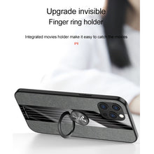 Load image into Gallery viewer, XINLI Stitching Cloth Textue Shockproof TPU Protective Case with Ring Holder, For iPhone 12, For iPhone 12 Pro, For iPhone 12 Pro Max, For iPhone 12 Mini
