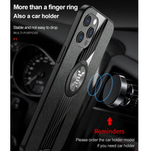 Load image into Gallery viewer, XINLI Stitching Cloth Textue Shockproof TPU Protective Case with Ring Holder, For iPhone 12, For iPhone 12 Pro, For iPhone 12 Pro Max, For iPhone 12 Mini