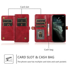 Load image into Gallery viewer, Multiple Card Slots Detachable Magnetic Horizontal Flip Leather Case with Card Slots &amp; Holder &amp; Wallet, For iPhone 12 mini, For iPhone 12 / 12 Pro, For iPhone 12 Pro Max