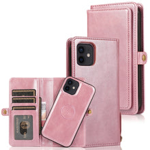 Load image into Gallery viewer, Multiple Card Slots Detachable Magnetic Horizontal Flip Leather Case with Card Slots &amp; Holder &amp; Wallet, For iPhone 12 mini, For iPhone 12 / 12 Pro, For iPhone 12 Pro Max
