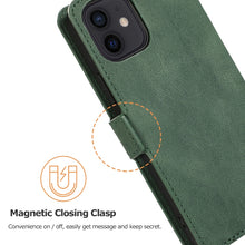 Load image into Gallery viewer, Retro Magnetic Closing Clasp Horizontal Flip Leather Case with Holder &amp; Card Slots &amp; Photo Frame &amp; Wallet, For iPhone 12 mini, For iPhone 12 / 12 Pro, For iPhone 12 Pro Max