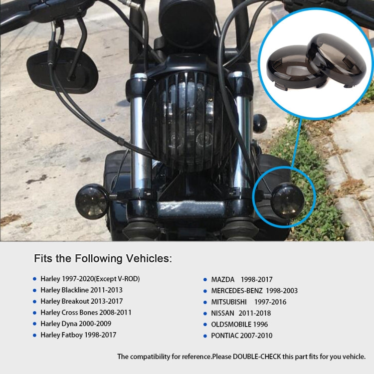 4 PCS Motorcycle Front and Rear Turn Signal Cover / Turn Signal Shell for Harley, 4 PCS