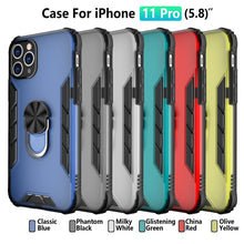 Load image into Gallery viewer, Magnetic Frosted PC + Matte TPU Shockproof Case with Ring Holder, For iPhone 11 Pro, For iPhone 11, For iPhone 11 Pro Max, For iPhone XS / X, For iPhone XS Max, For Samsung Galaxy Note20, For Samsung Galaxy Note20 Ultra