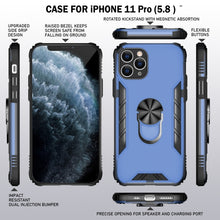 Load image into Gallery viewer, Magnetic Frosted PC + Matte TPU Shockproof Case with Ring Holder, For iPhone 11 Pro, For iPhone 11, For iPhone 11 Pro Max, For iPhone XS / X, For iPhone XS Max, For Samsung Galaxy Note20, For Samsung Galaxy Note20 Ultra