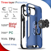 Load image into Gallery viewer, Magnetic Frosted PC + Matte TPU Shockproof Case with Ring Holder, For iPhone 11 Pro, For iPhone 11, For iPhone 11 Pro Max, For iPhone XS / X, For iPhone XS Max, For Samsung Galaxy Note20, For Samsung Galaxy Note20 Ultra