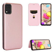 Load image into Gallery viewer, Carbon Fiber Texture Magnetic Horizontal Flip TPU + PC + PU Leather Case with Card Slot, For LG K42, For OPPO Realme V5 / Realme Q2, For Wiko View5 Plus, For Huawei P Smart 2021 / Y7A, For Xiaomi Mi 10T Lite