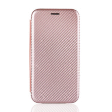 Load image into Gallery viewer, Carbon Fiber Texture Magnetic Horizontal Flip TPU + PC + PU Leather Case with Card Slot, For LG K42, For OPPO Realme V5 / Realme Q2, For Wiko View5 Plus, For Huawei P Smart 2021 / Y7A, For Xiaomi Mi 10T Lite