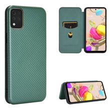 Load image into Gallery viewer, Carbon Fiber Texture Magnetic Horizontal Flip TPU + PC + PU Leather Case with Card Slot, For LG K42, For OPPO Realme V5 / Realme Q2, For Wiko View5 Plus, For Huawei P Smart 2021 / Y7A, For Xiaomi Mi 10T Lite