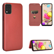 Load image into Gallery viewer, Carbon Fiber Texture Magnetic Horizontal Flip TPU + PC + PU Leather Case with Card Slot, For LG K42, For OPPO Realme V5 / Realme Q2, For Wiko View5 Plus, For Huawei P Smart 2021 / Y7A, For Xiaomi Mi 10T Lite