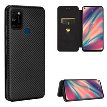 Load image into Gallery viewer, Carbon Fiber Texture Magnetic Horizontal Flip TPU + PC + PU Leather Case with Card Slot, For LG K42, For OPPO Realme V5 / Realme Q2, For Wiko View5 Plus, For Huawei P Smart 2021 / Y7A, For Xiaomi Mi 10T Lite