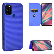 Load image into Gallery viewer, Carbon Fiber Texture Magnetic Horizontal Flip TPU + PC + PU Leather Case with Card Slot, For LG K42, For OPPO Realme V5 / Realme Q2, For Wiko View5 Plus, For Huawei P Smart 2021 / Y7A, For Xiaomi Mi 10T Lite