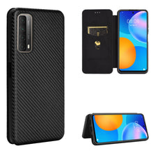 Load image into Gallery viewer, Carbon Fiber Texture Magnetic Horizontal Flip TPU + PC + PU Leather Case with Card Slot, For LG K42, For OPPO Realme V5 / Realme Q2, For Wiko View5 Plus, For Huawei P Smart 2021 / Y7A, For Xiaomi Mi 10T Lite