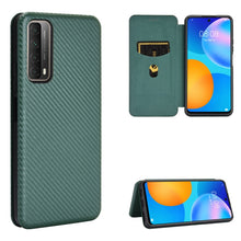 Load image into Gallery viewer, Carbon Fiber Texture Magnetic Horizontal Flip TPU + PC + PU Leather Case with Card Slot, For LG K42, For OPPO Realme V5 / Realme Q2, For Wiko View5 Plus, For Huawei P Smart 2021 / Y7A, For Xiaomi Mi 10T Lite