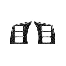 Load image into Gallery viewer, Car Carbon Fiber Steering Wheel Button Frame Decorative Sticker for Nissan 350z 2006-2009, Steering Wheel Button Frame