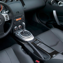 Load image into Gallery viewer, Car Carbon Fiber Central System Control Large Panel Frame Decorative Sticker for Nissan 350z 2006-2009, Central System Control Large Panel Frame