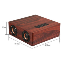 Load image into Gallery viewer, Q5 Wooden Bluetooth Speaker, Support TF Card &amp; 3.5mm AUX, Q5