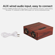 Load image into Gallery viewer, Q5 Wooden Bluetooth Speaker, Support TF Card &amp; 3.5mm AUX, Q5