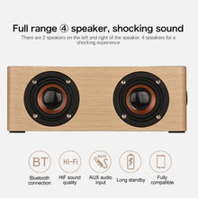 Load image into Gallery viewer, Q5 Wooden Bluetooth Speaker, Support TF Card &amp; 3.5mm AUX, Q5