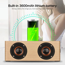 Load image into Gallery viewer, Q5 Wooden Bluetooth Speaker, Support TF Card &amp; 3.5mm AUX, Q5