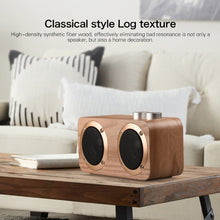Load image into Gallery viewer, Q7 Subwoofer Wooden Bluetooth Speaker, Support TF Card &amp; U Disk &amp; 3.5mm AUX, Q7