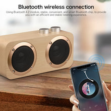 Load image into Gallery viewer, Q7 Subwoofer Wooden Bluetooth Speaker, Support TF Card &amp; U Disk &amp; 3.5mm AUX, Q7