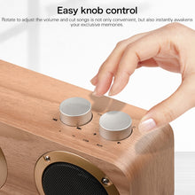 Load image into Gallery viewer, Q7 Subwoofer Wooden Bluetooth Speaker, Support TF Card &amp; U Disk &amp; 3.5mm AUX, Q7