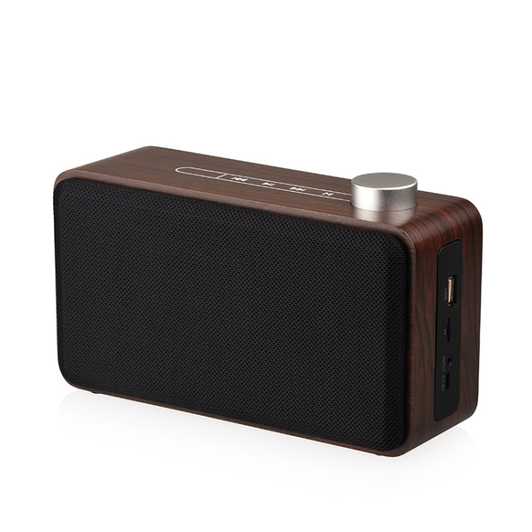 W5A Subwoofer Fabric Wooden Touch Bluetooth Speaker, Support TF Card & U Disk & 3.5mm AUX, Walnut, Yellow Wood