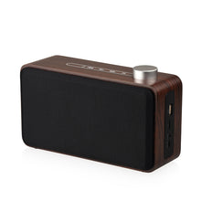 Load image into Gallery viewer, W5A Subwoofer Fabric Wooden Touch Bluetooth Speaker, Support TF Card &amp; U Disk &amp; 3.5mm AUX, Walnut, Yellow Wood