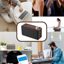 Load image into Gallery viewer, W5A Subwoofer Fabric Wooden Touch Bluetooth Speaker, Support TF Card &amp; U Disk &amp; 3.5mm AUX, Walnut, Yellow Wood