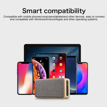 Load image into Gallery viewer, W5A Subwoofer Fabric Wooden Touch Bluetooth Speaker, Support TF Card &amp; U Disk &amp; 3.5mm AUX, Walnut, Yellow Wood