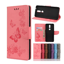 Load image into Gallery viewer, Butterflies Embossing Horizontal Flip Leather Case with Holder &amp; Card Slots &amp; Wallet, For Samsung Galaxy A42 5G, For Nokia 2.4
